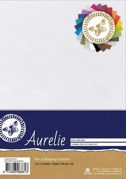 Aurelie Cardstock A4 kalos 24 kleuren