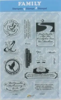 Clear stamp Family condolance