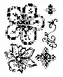 Clear stamp Viva Cross Stich Flowers