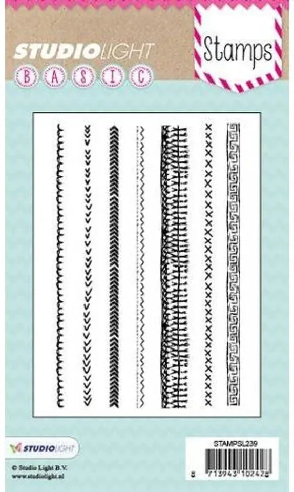 Studio Light Clear stamp randen naaipatronen