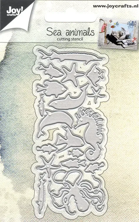 Joy Crafts snijmal zeedieren klein