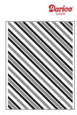 Darice - Embossing folder - Diagonal stripes