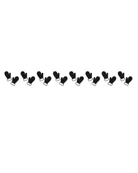 Nellie Snellen Border Embossing Folder Xmas Gloves