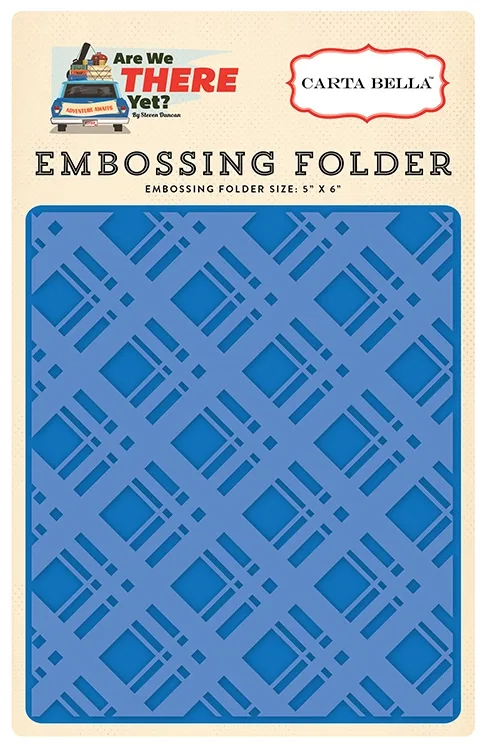Carta Bella Embossing Folder Bold Plaid