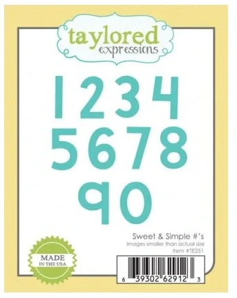 Taylored Expressions die Sweet & Simple numbers