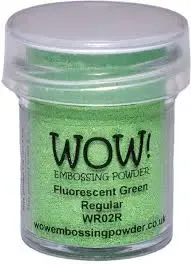 Embossingpoeder Fluogroen regular WOW