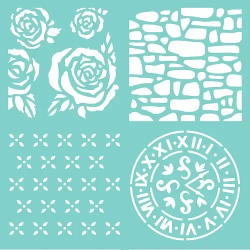 KaiserCraft - Floral Quarters Template