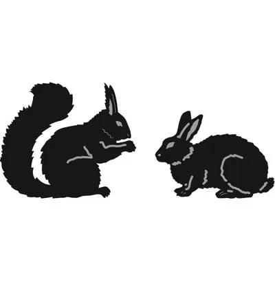 Marianne Design Craftables Tiny's dieren eekhoorn & konijn