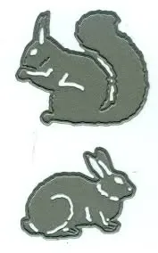 Marianne Design Craftables Tiny's dieren eekhoorn & konijn