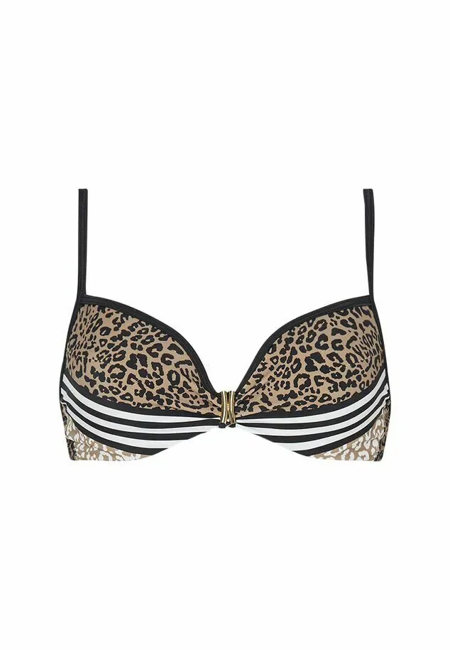 Sapph Leopard voorgevormde beugelbikini in dierenprint