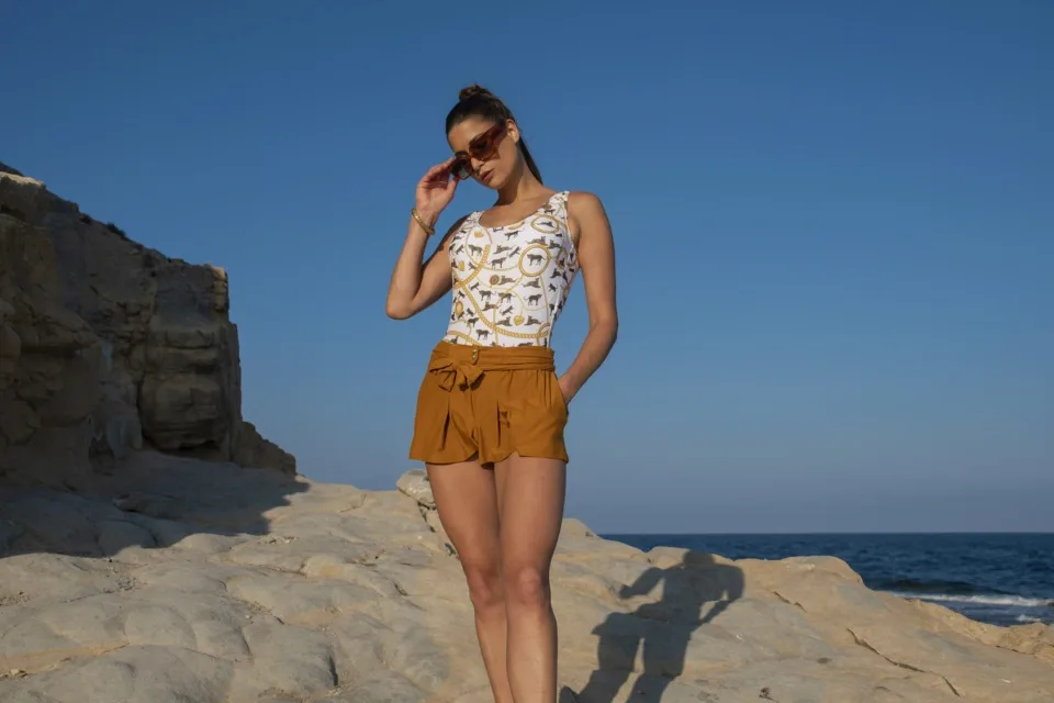 Ocean Couture London voorgevormd badpak met dierenprint