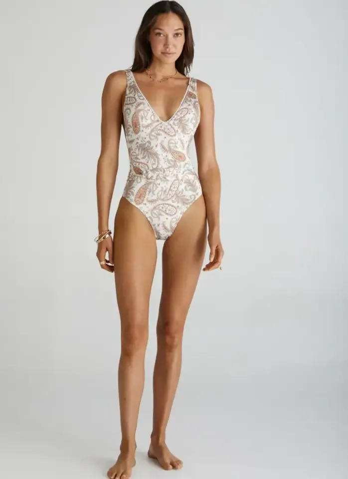 Heaven Pia voorgevormd badpak in paisley print