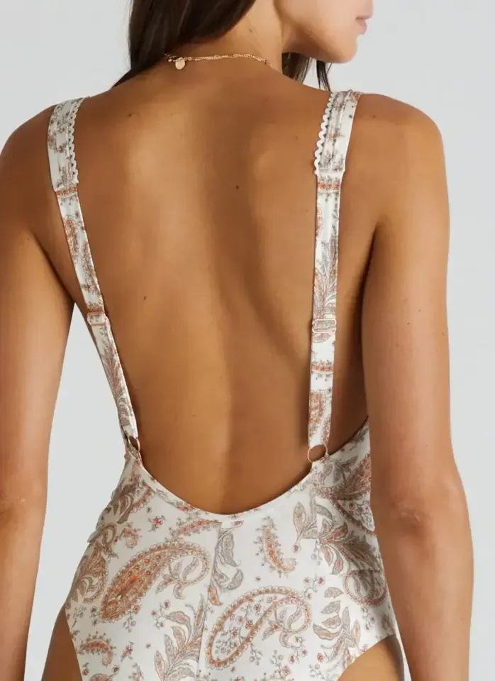 Heaven Pia voorgevormd badpak in paisley print