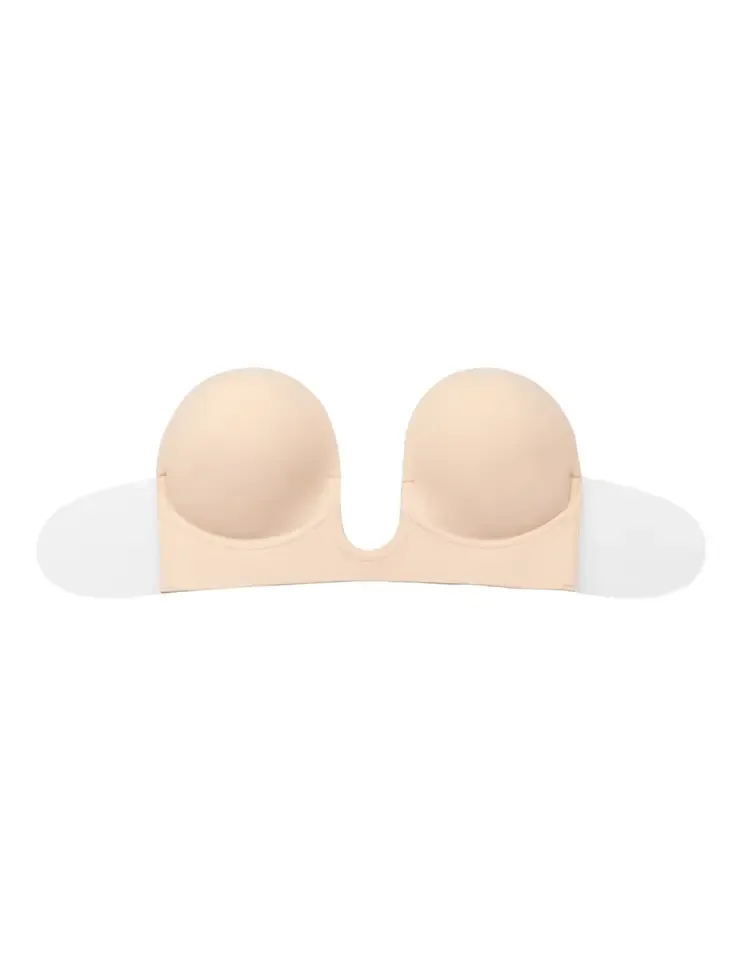 Bye Bra Seamless U-Style Bra zelfklevende bh in huidskleur