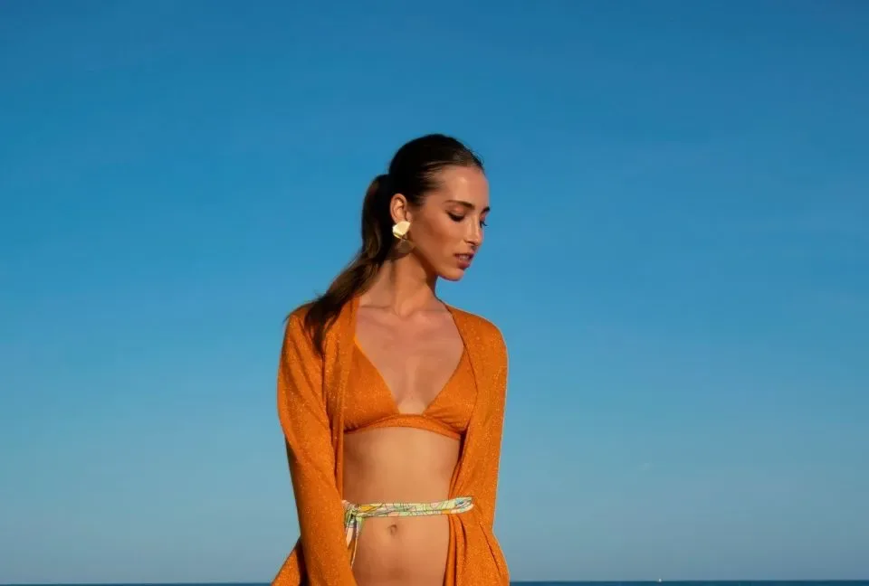 Ocean Couture Hydra triangelbikini in coral