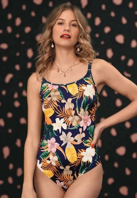 Anita Merritt badpak in bloemenprint