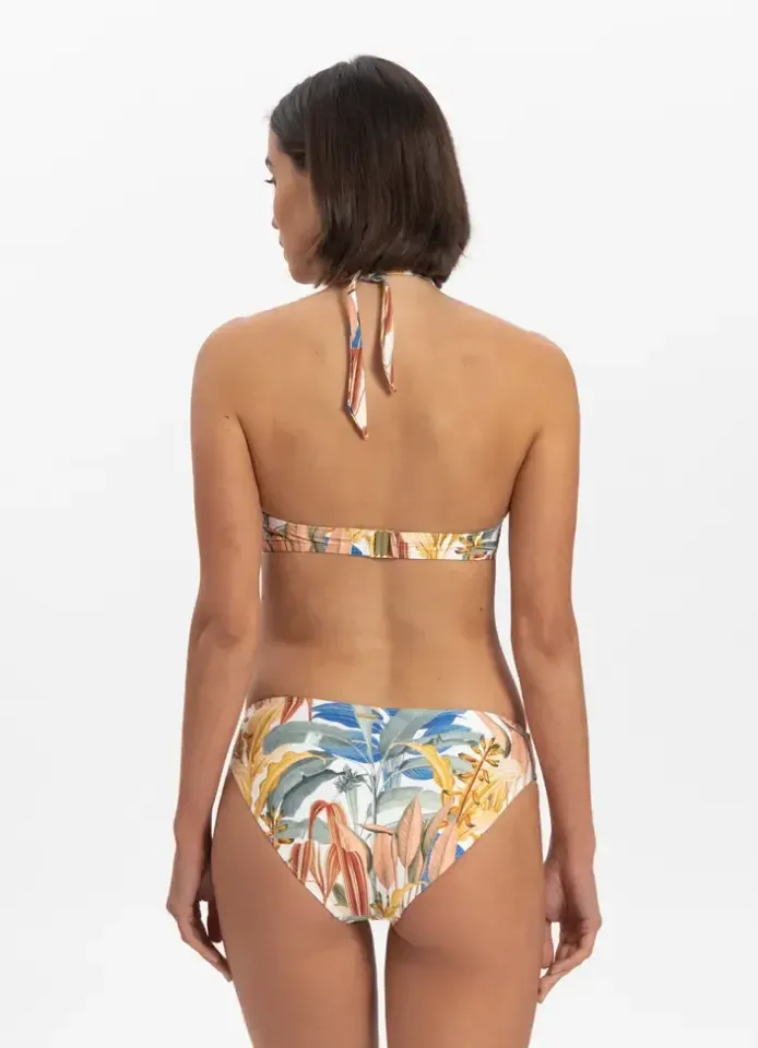 Cyell Tropical Catch voorgevormde triangel bikini in multicolore print