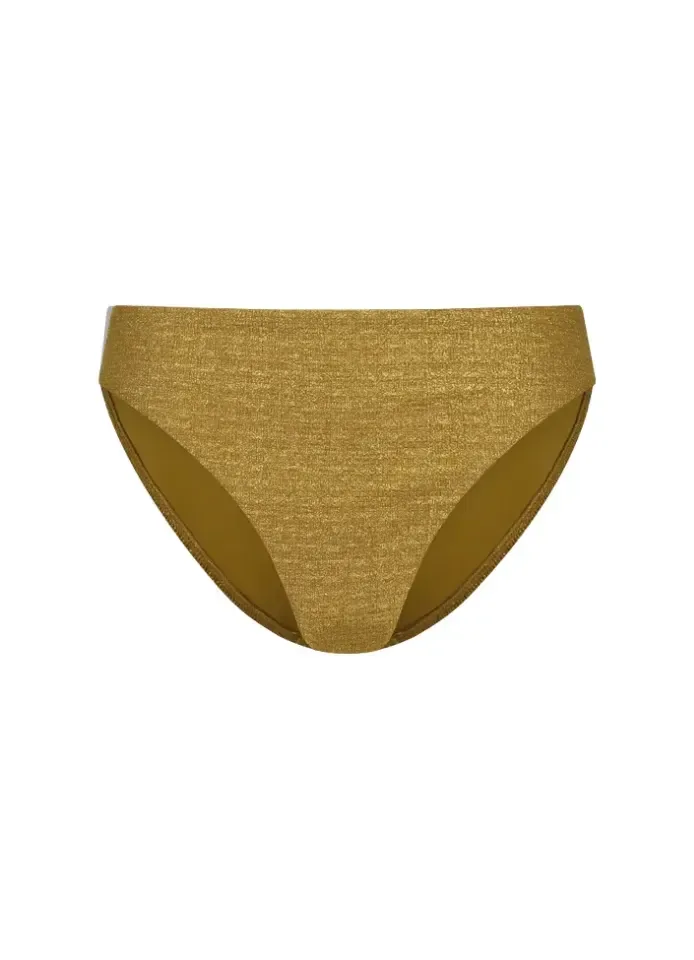 Cyell Dessert Glow strapless bikini in goudkleur