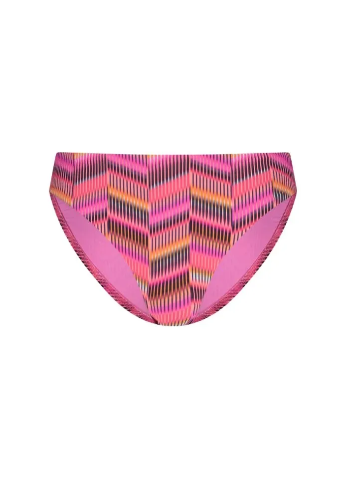 Cyell Optic Illusion voorgevormde triangel bikini in roos
