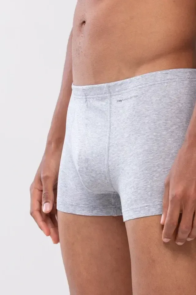 Mey Casual Coton herenshort in grijs melange