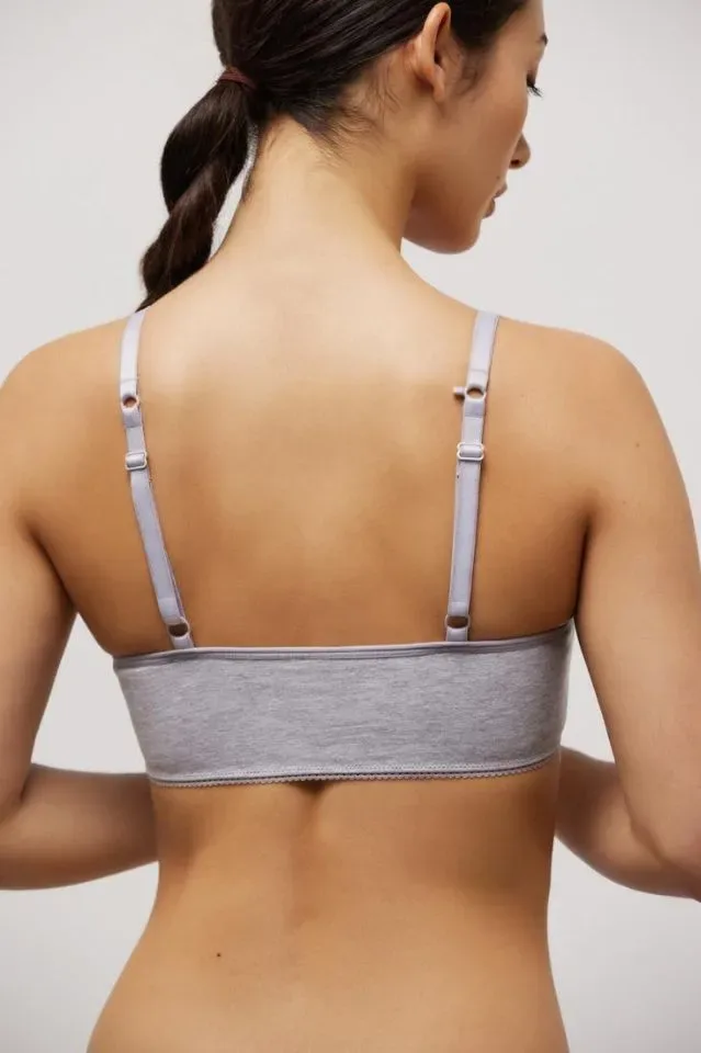 Ysabel Mora Organic Collection katoenen top in grijs