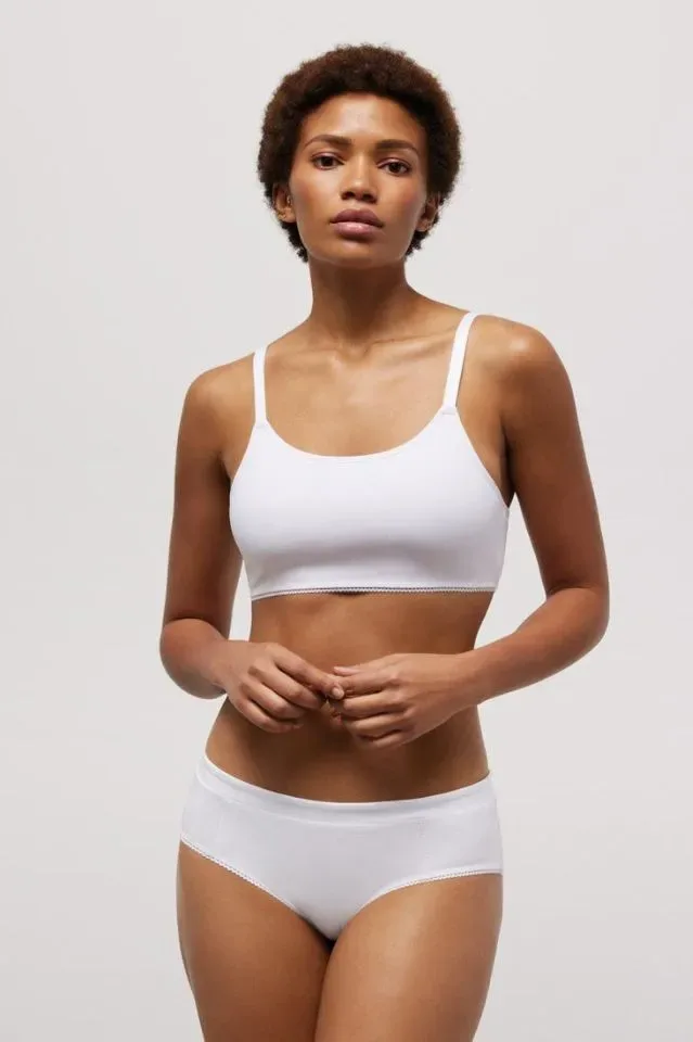 Ysabel Mora Organic Collection katoenen topje in wit