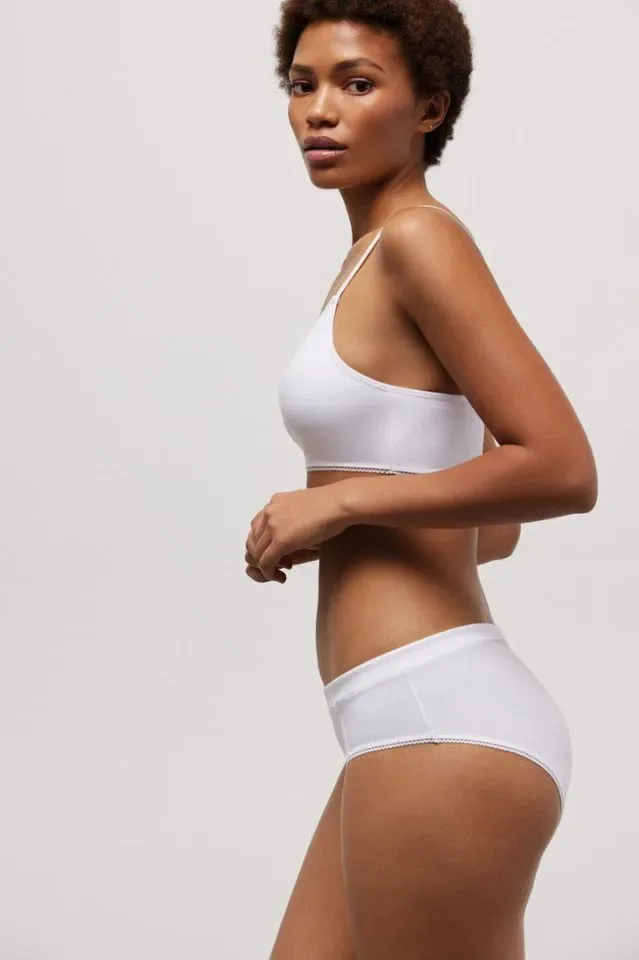 Ysabel Mora Organic Collection katoenen topje in wit