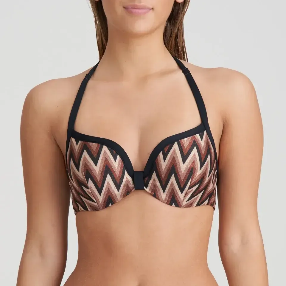 Marie Jo Swim Su Anna voorgevormde bikini in bruin en zwart