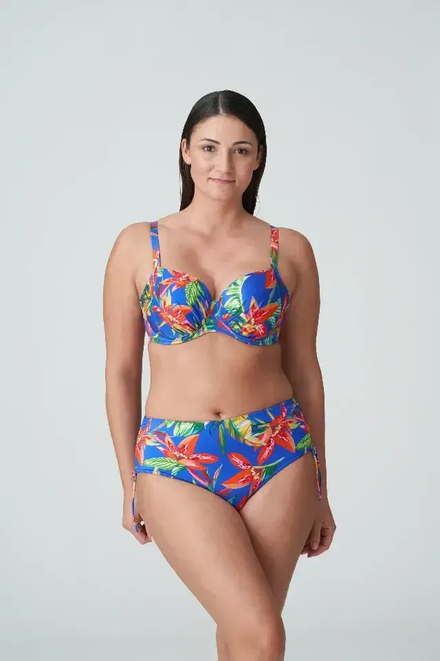 Prima Donna Swim Latakia voorgevormde bikini in blauw met bloemenprint