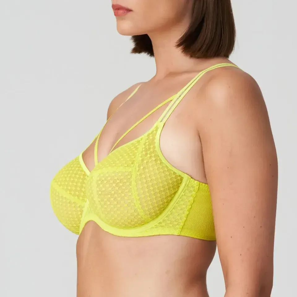 Prima Donna Twist Glass Beach beugel bh in fluogeel