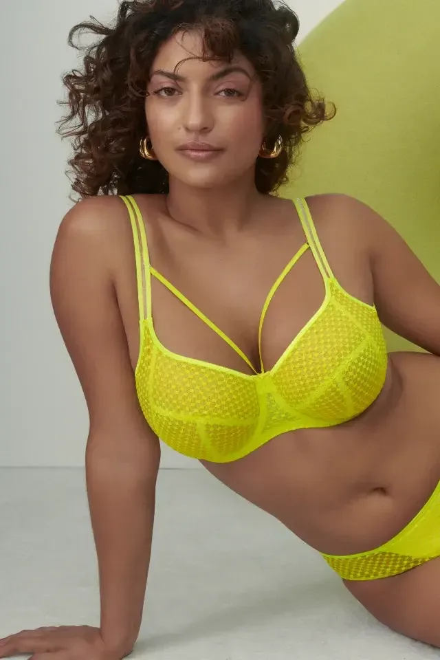 Prima Donna Twist Glass Beach beugel bh in fluogeel