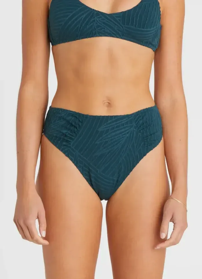 Heaven Lelie & Phoebe strapless bandeau-bikini in donkergroen