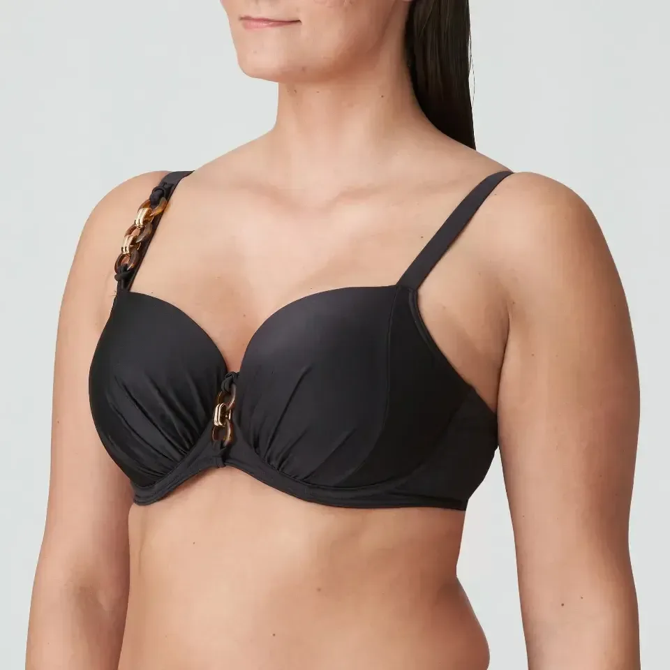 Prima Donna Swim Barrani voorgevormde bikini in donkerbruin