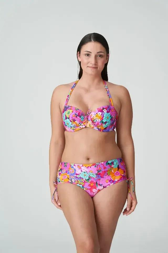 Prima Donna Swim Najac voorgevormde balconnet bikini in roze met bloemenprint