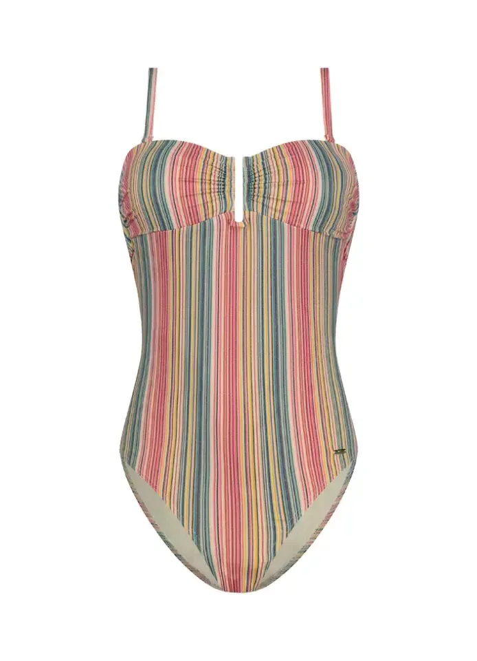 Cyell Color Dash gestreept strapless badpak