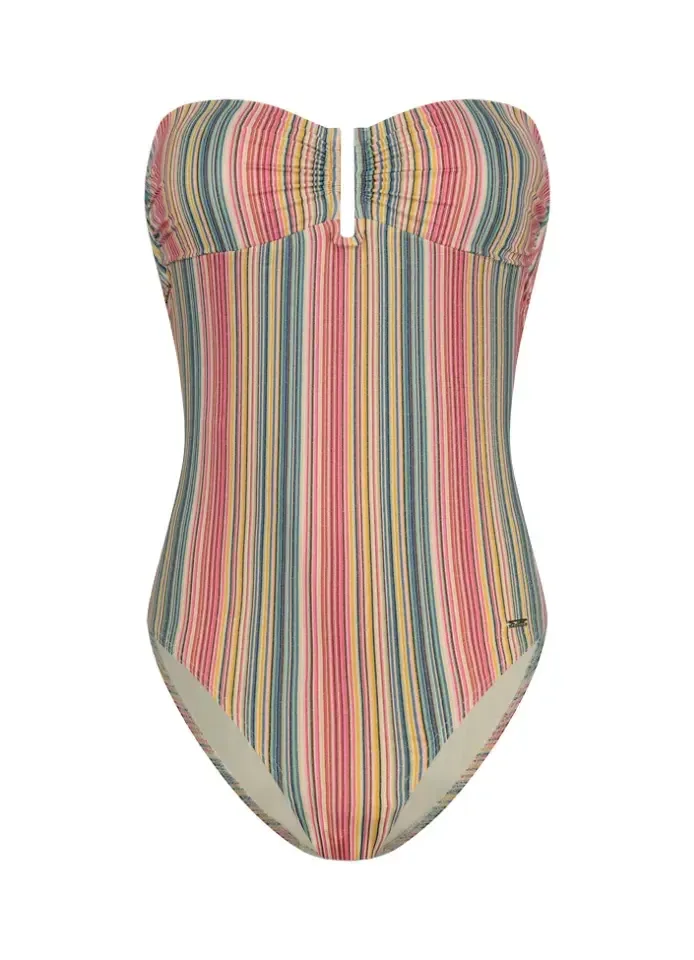 Cyell Color Dash gestreept strapless badpak