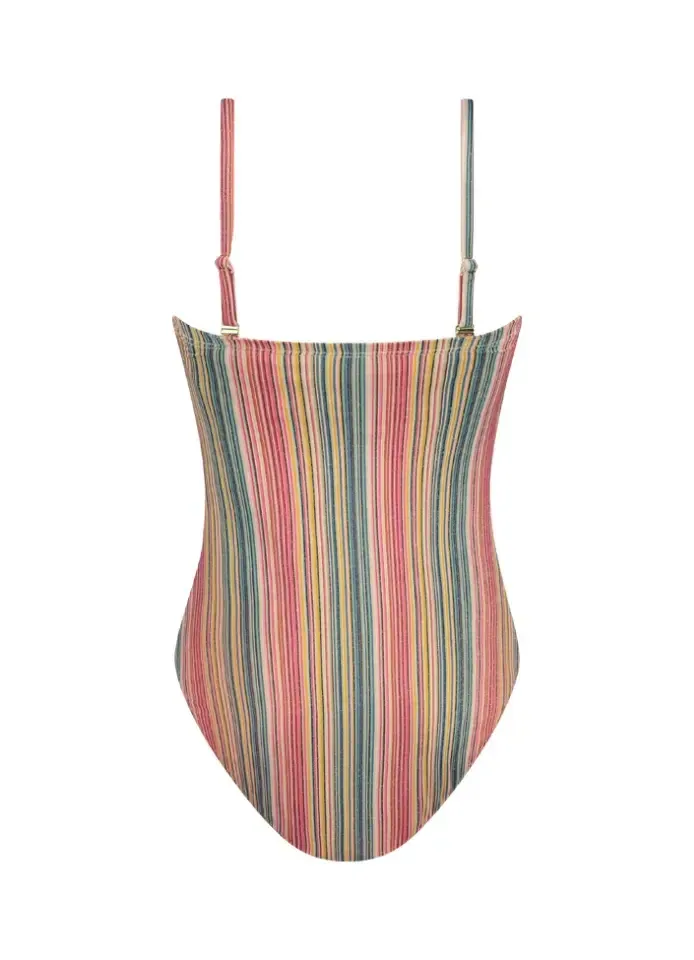 Cyell Color Dash gestreept strapless badpak