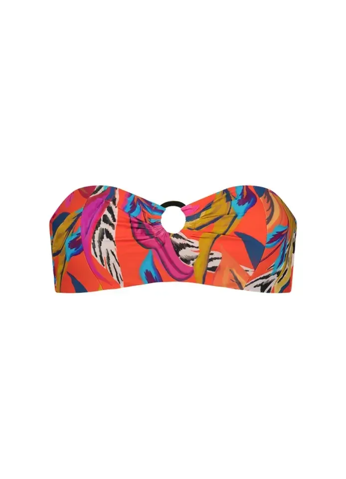 Cyell Bora Bora strapless bikini in oranje