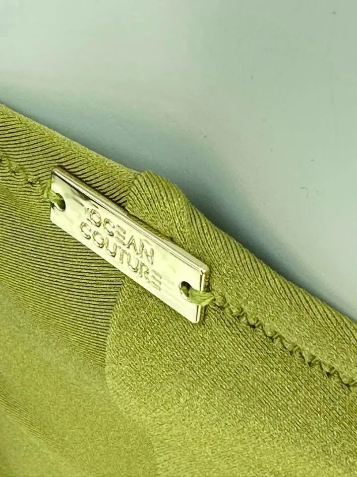 Ocean Couture Modern strapless voorgevormd badpak in groen
