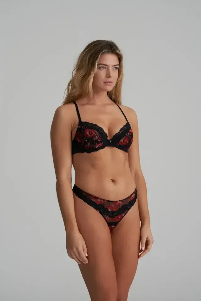 Marie Jo Selyna push-up bh in zwart en rood