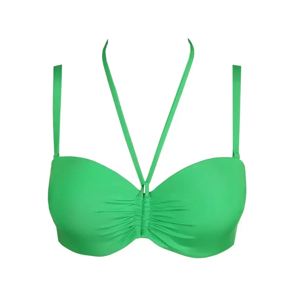 Marie Jo Swim Madurai strapless voorgevormde bikini in groen