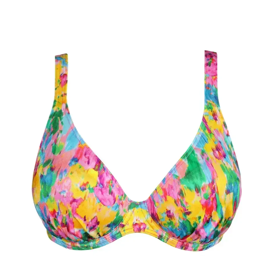 Prima Donna Swim Ubud voorgevormde plunge-bikini in multicolor