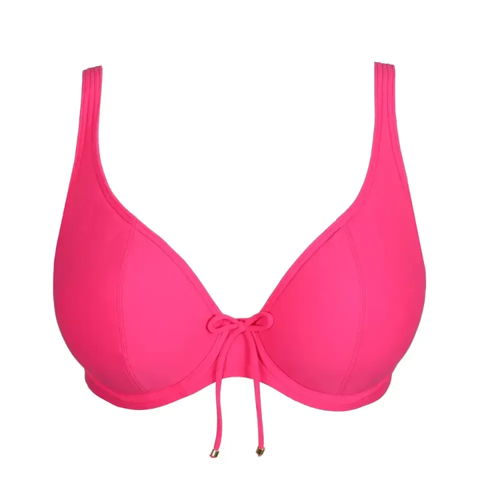 Prima Donna Swim Aswan licht voorgevormde plunge bikini in roze