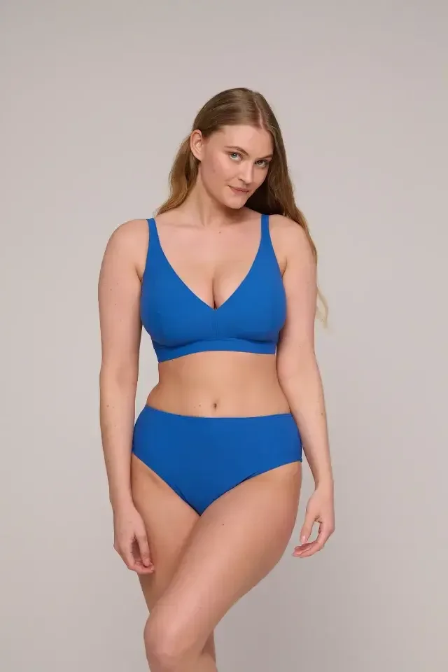 Prima Donna Swim Aswan beugelloze bikini in blauw