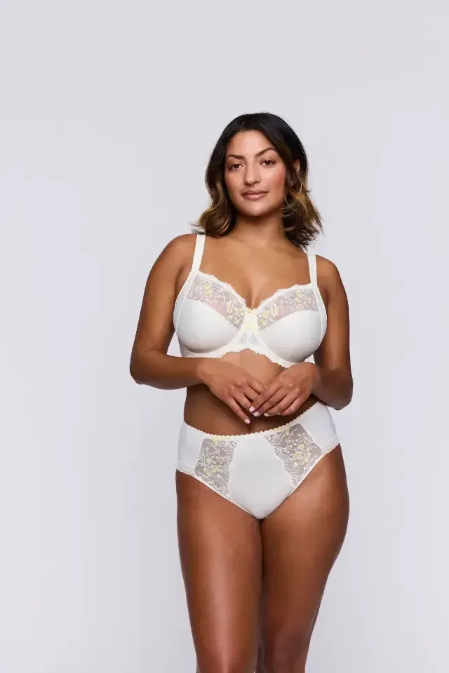 Prima Donna Novaro tailleslip in ivoor en geel