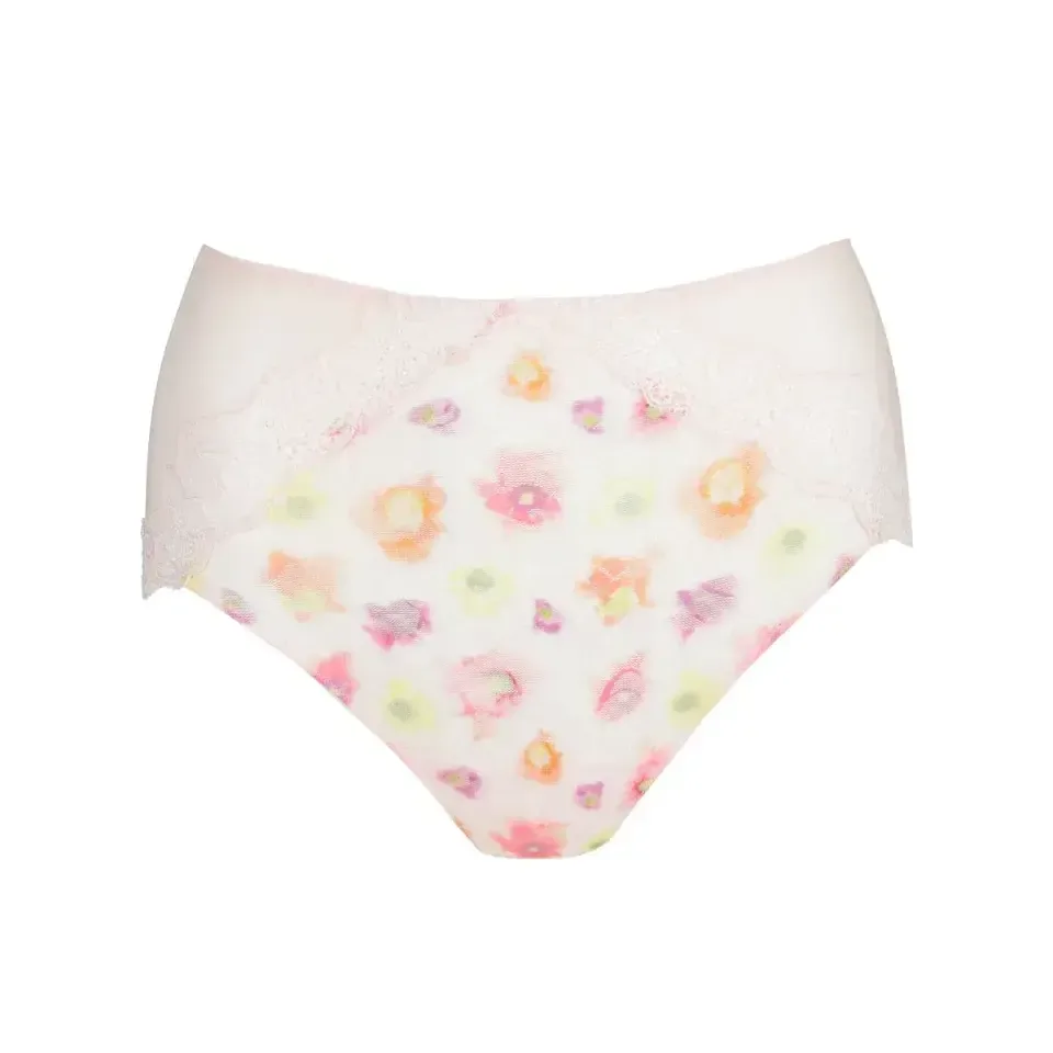 Marie Jo Selyna tailleslip in lichtroze met bloemetjesprint