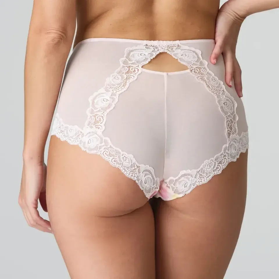 Marie Jo Selyna tailleslip in lichtroze met bloemetjesprint