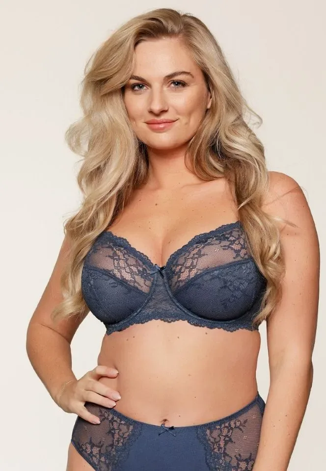 Lingadore Daily beugelbh in denimblauw