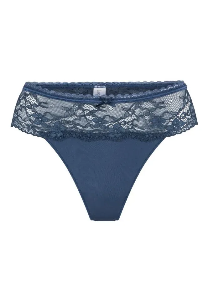 Lingadore Daily string in denim blauw