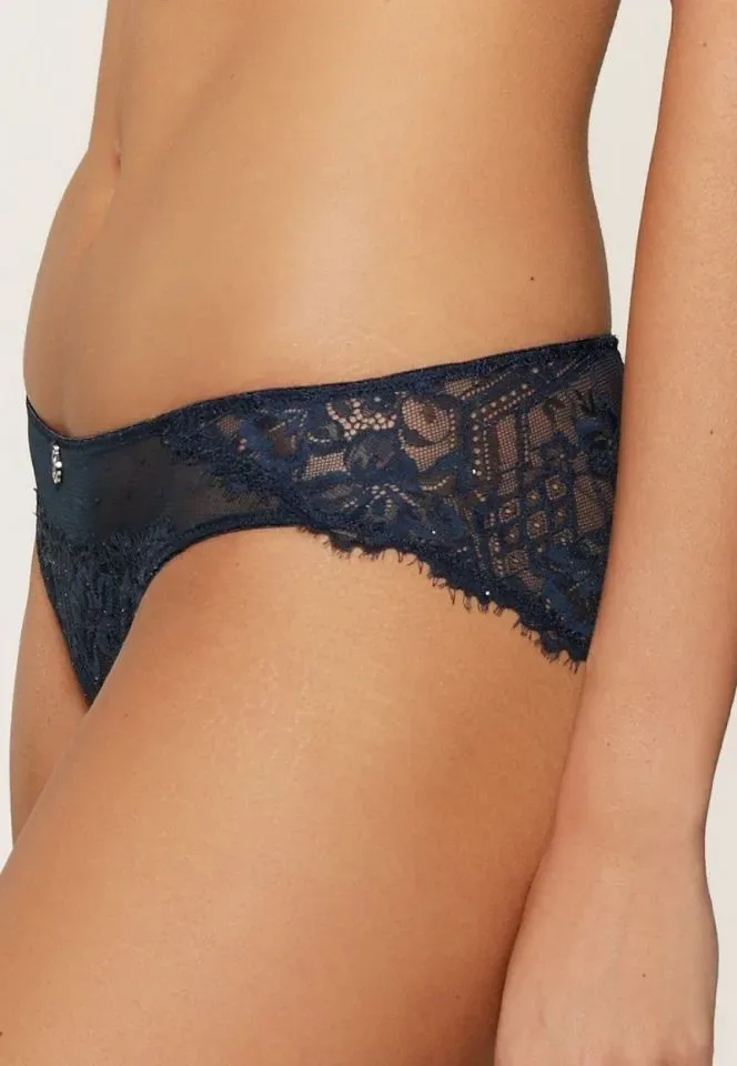 Lingadore Midnight slip in blauw